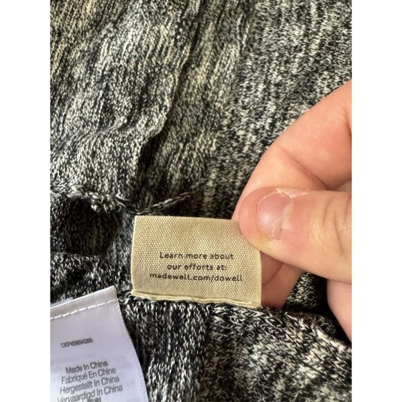 Madewell Cardigan Size Small Marled Panda Open Front Cardigan Sweater Pocket NWT - Picture 10 of 15